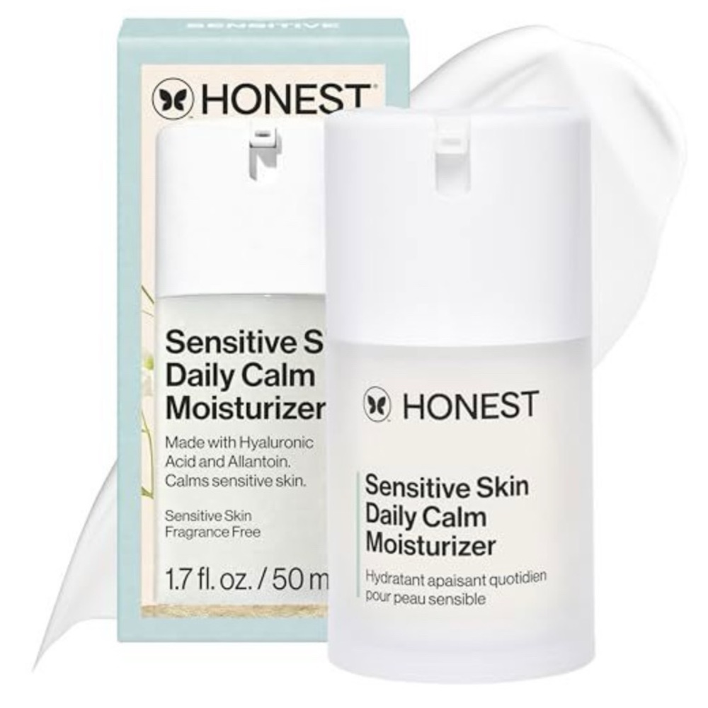 Honest Beauty Sensitive Skin Daily Calm Lightweight Moisturizer, Reduces Redness